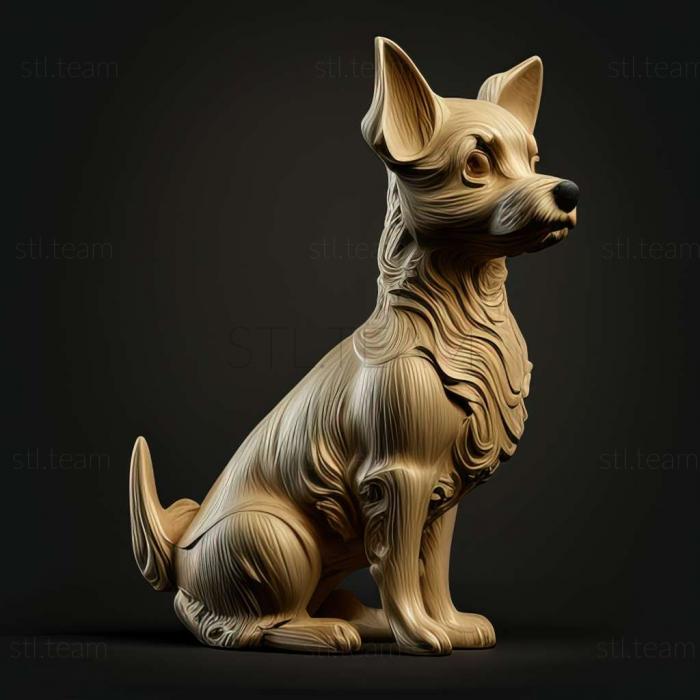 3D model Silichem Terrier dog (STL)